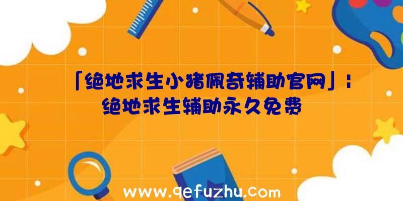 「绝地求生小猪佩奇辅助官网」|绝地求生辅助永久免费